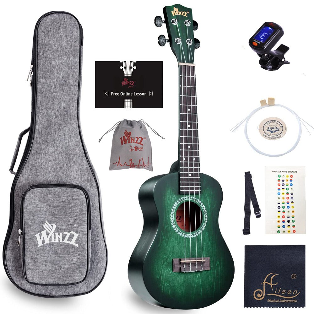 WINZZ HAND RUBBED Series-AU-H01A Vintage Hawaiian Beginner Ukulele - winzzguitars